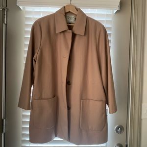 Wool Blend Camel Coat- Kristen Blake Classic